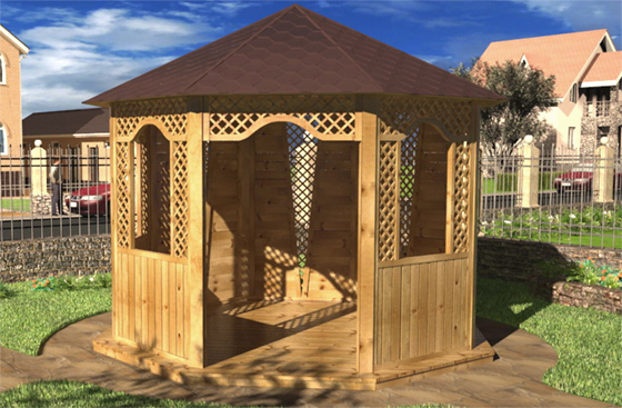 Визуализация беседки для каталога