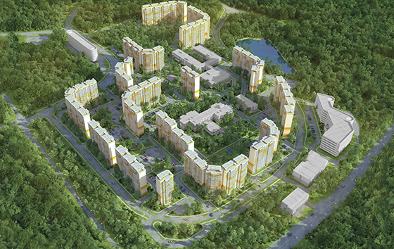 Визуализация генплана ЖК «Новая столица»
